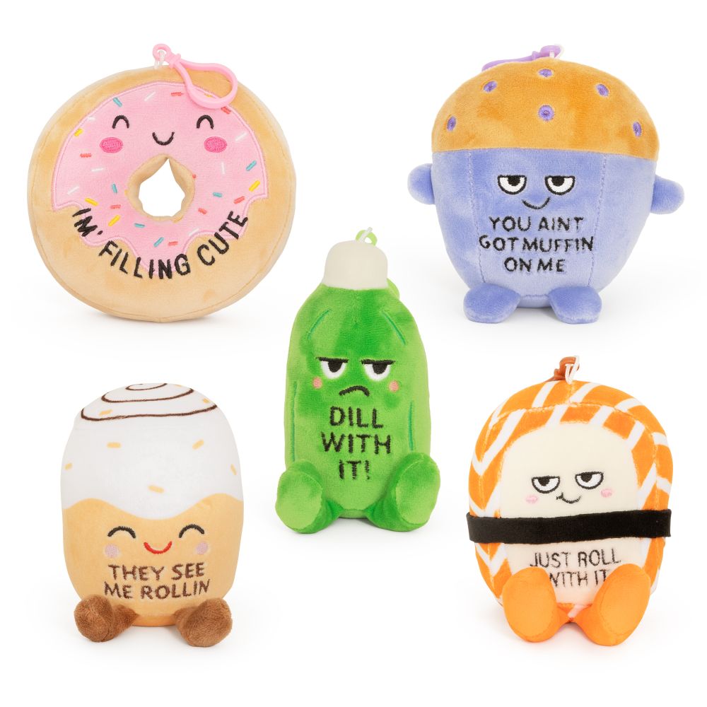 Snarky Food Plush Clip Keyrings - Series 1